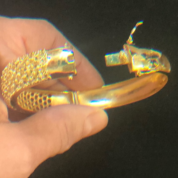 Gold Plated Sterling Silver Ombré bangle & ring - Picture 13 of 16